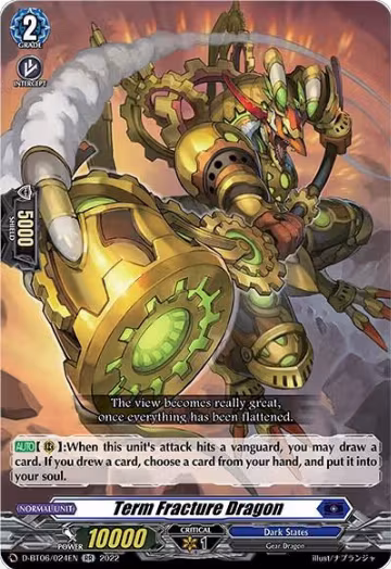 Term Fracture Dragon (D-BT06/024EN), D-BT06: Blazing Dragon Reborn — Vanguard card price
