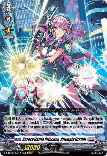 Aurora Battle Princess, Crumple Orchid (D-BT06/028EN), D-BT06: Blazing Dragon Reborn — Vanguard card price