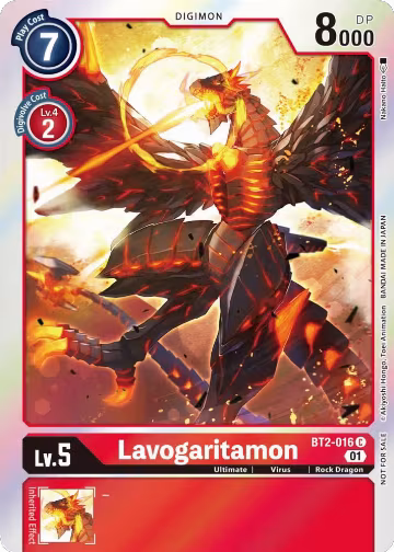 Lavogaritamon (ST-11 Special Entry Pack) (BT2-016 C), Release Special Booster 1.0 — Digimon card price