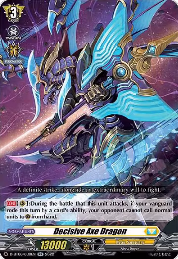 Decisive Axe Dragon (D-BT06/030EN), D-BT06: Blazing Dragon Reborn — Vanguard card price