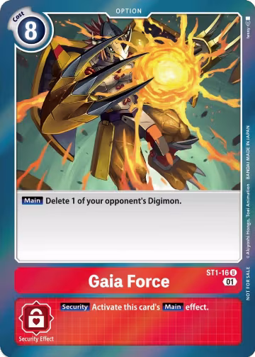 Gaia Force (ST-11 Special Entry Pack) (ST1-16 U), Starter Deck 01: Gaia Red — Digimon card price