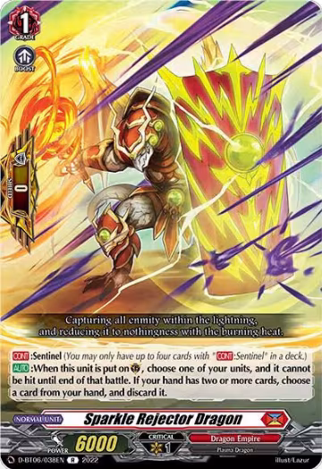 Sparkle Rejector Dragon (D-BT06/038EN), D-BT06: Blazing Dragon Reborn — Vanguard card price