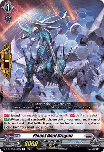 Planet Wall Dragon (D-BT06/047EN), D-BT06: Blazing Dragon Reborn — Vanguard card price