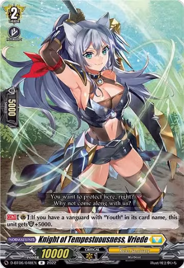 Knight of Tempestuousness, Vriede (D-BT06/048EN), D-BT06: Blazing Dragon Reborn — Vanguard card price