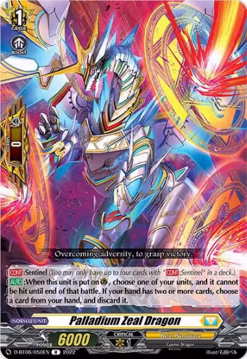 Palladium Zeal Dragon (D-BT06/050EN), D-BT06: Blazing Dragon Reborn — Vanguard card price
