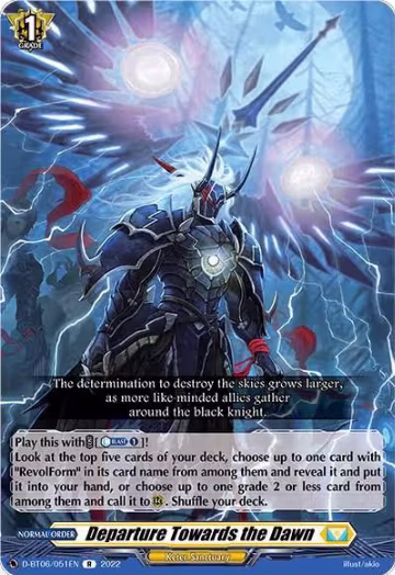 Departure Towards the Dawn (D-BT06/051EN), D-BT06: Blazing Dragon Reborn — Vanguard card price