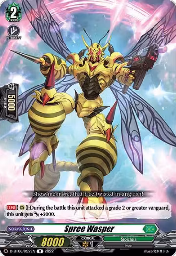 Spree Wasper (D-BT06/052EN), D-BT06: Blazing Dragon Reborn — Vanguard card price