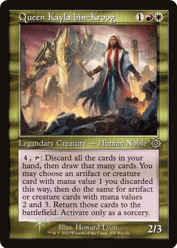 Queen Kayla bin-Kroog (Retro Frame) (BRO Bundle) (379), Unique and Miscellaneous Promos — Magic card price