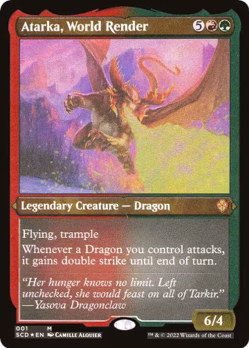 Atarka, World Render (Foil Etched) (1), Starter Commander Decks — Magic card price