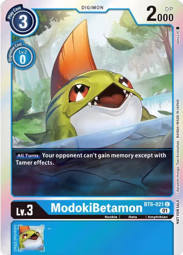 ModokiBetamon (Premium Deck Set Lucky Pack) (BT6-021 C), Double Diamond — Digimon card price