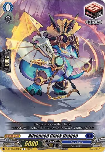 Advanced Clock Dragon (D-BT06/076EN), D-BT06: Blazing Dragon Reborn — Vanguard card price