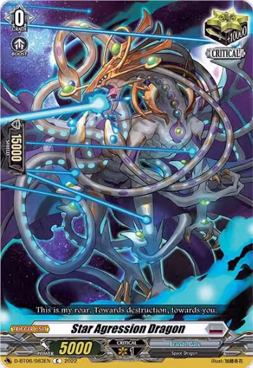 Star Agression Dragon (D-BT06/083EN), D-BT06: Blazing Dragon Reborn — Vanguard card price