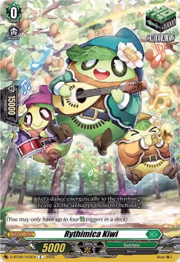 Rythimica Kiwi (D-BT06/103EN), D-BT06: Blazing Dragon Reborn — Vanguard card price