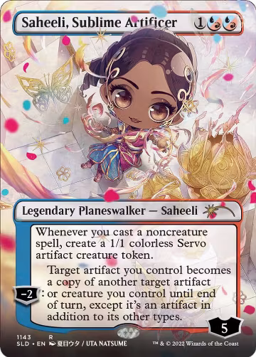 Saheeli, Sublime Artificer (Borderless) (1143), Secret Lair Drop Series — Magic card price