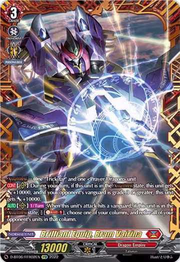 Brilliant Equip, Bram Vairina (FFR) (D-BT06/FFR02EN), D-BT06: Blazing Dragon Reborn — Vanguard card price