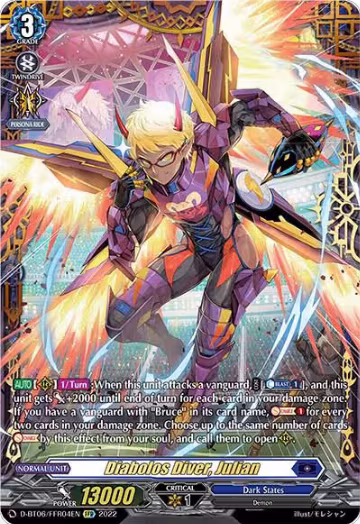 Diabolos Diver, Julian (FFR) (D-BT06/FFR04EN), D-BT06: Blazing Dragon Reborn — Vanguard card price