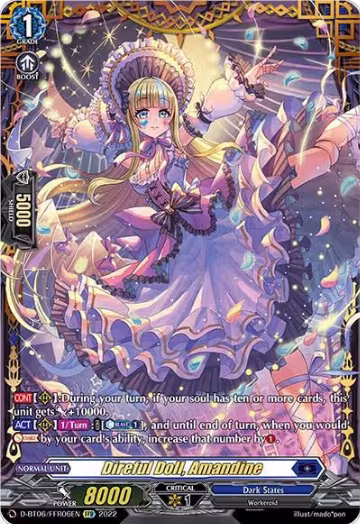 Direful Doll, Amandine (FFR) (D-BT06/FFR06EN), D-BT06: Blazing Dragon Reborn — Vanguard card price