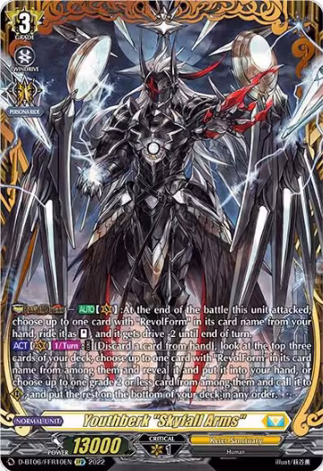 Youthberk "Skyfall Arms" (FFR) (D-BT06/FFR01EN), D-BT06: Blazing Dragon Reborn — Vanguard card price