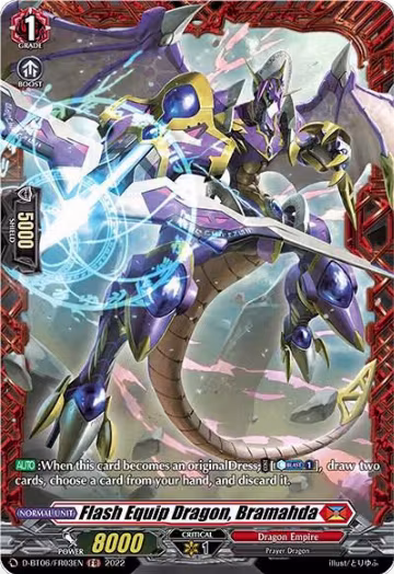 Flash Equip Dragon, Bramahda (FR) (D-BT06/FR03EN), D-BT06: Blazing Dragon Reborn — Vanguard card price