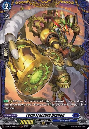 Term Fracture Dragon (FR) (D-BT06/FR08EN), D-BT06: Blazing Dragon Reborn — Vanguard card price