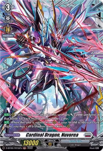 Cardinal Dragon, Nuvorea (FR) (D-BT06/FR15EN), D-BT06: Blazing Dragon Reborn — Vanguard card price