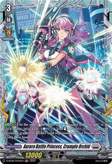 Aurora Battle Princess, Crumple Orchid (FR) (D-BT06/FR16EN), D-BT06: Blazing Dragon Reborn — Vanguard card price