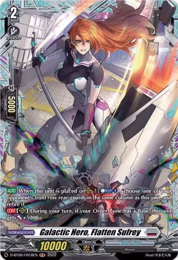 Galactic Hero, Flatten Sufrey (FR) (D-BT06/FR18EN), D-BT06: Blazing Dragon Reborn — Vanguard card price