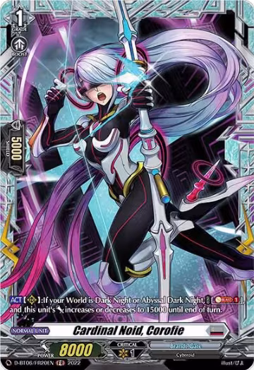 Cardinal Noid, Corofie (FR) (D-BT06/FR20EN), D-BT06: Blazing Dragon Reborn — Vanguard card price