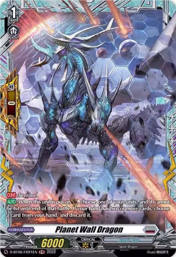 Planet Wall Dragon (FR) (D-BT06/FR21EN), D-BT06: Blazing Dragon Reborn — Vanguard card price
