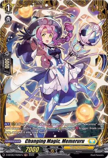 Changing Magic, Memeruru (FR) (D-BT06/FR26EN), D-BT06: Blazing Dragon Reborn — Vanguard card price