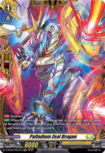 Palladium Zeal Dragon (FR) (D-BT06/FR27EN), D-BT06: Blazing Dragon Reborn — Vanguard card price