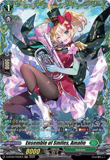 Ensemble of Smiles, Amalie (FR) (D-BT06/FR29EN), D-BT06: Blazing Dragon Reborn — Vanguard card price