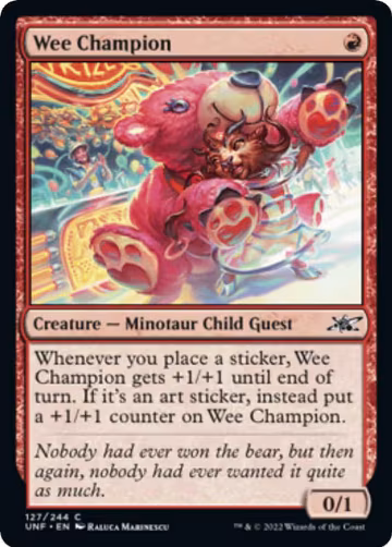 Wee Champion (127), Unfinity — Magic card price