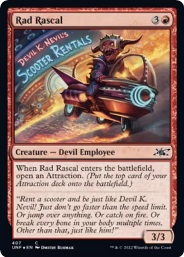 Rad Rascal (Galaxy Foil) (407), Unfinity — Magic card price