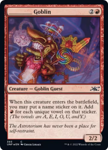 _____ Goblin (Galaxy Foil) (393), Unfinity — Magic card price