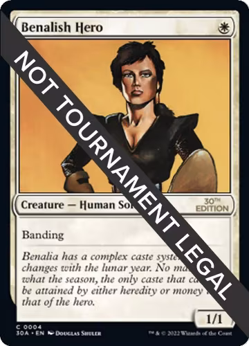 Benalish Hero (4), 30th Anniversary Edition — Magic card price