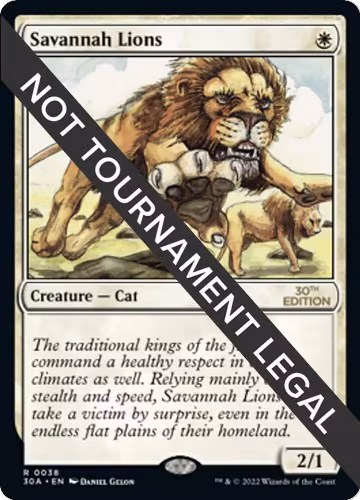 Savannah Lions (38), 30th Anniversary Edition — Magic card price