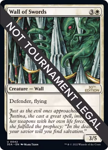 Wall of Swords (42), 30th Anniversary Edition — Magic card price