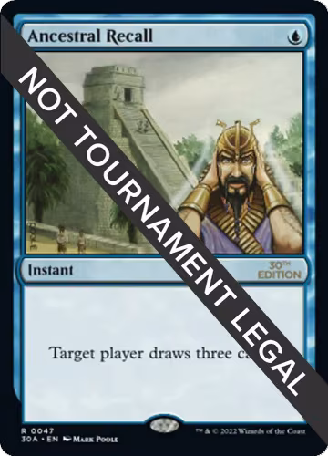 Ancestral Recall (47), 30th Anniversary Edition — Magic card price