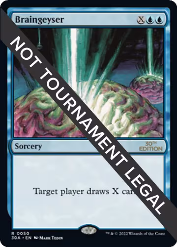 Braingeyser (50), 30th Anniversary Edition — Magic card price