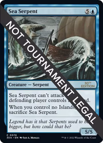 Sea Serpent (76), 30th Anniversary Edition — Magic card price