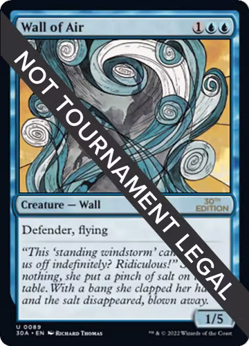 Wall of Air (89), 30th Anniversary Edition — Magic card price
