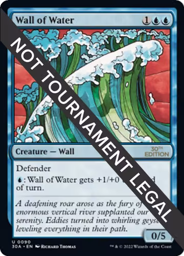 Wall of Water (90), 30th Anniversary Edition — Magic card price