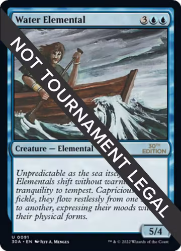 Water Elemental (91), 30th Anniversary Edition — Magic card price