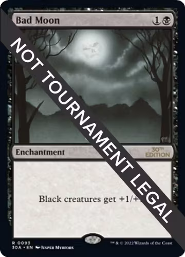 Bad Moon (93), 30th Anniversary Edition — Magic card price
