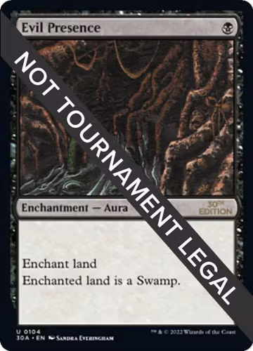 Evil Presence (104), 30th Anniversary Edition — Magic card price