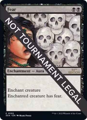 Fear (105), 30th Anniversary Edition — Magic card price