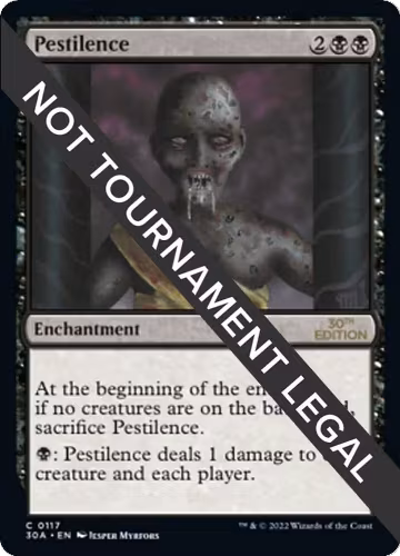 Pestilence (117), 30th Anniversary Edition — Magic card price