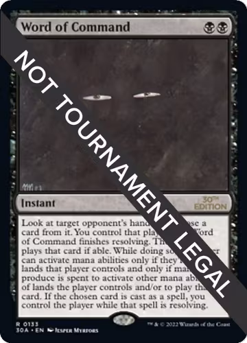 Word of Command (133), 30th Anniversary Edition — Magic card price