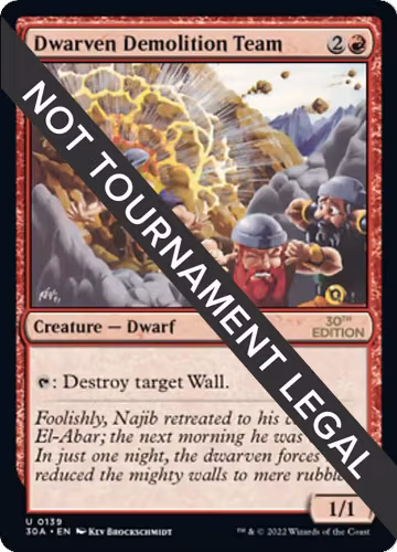 Dwarven Demolition Team (139), 30th Anniversary Edition — Magic card price